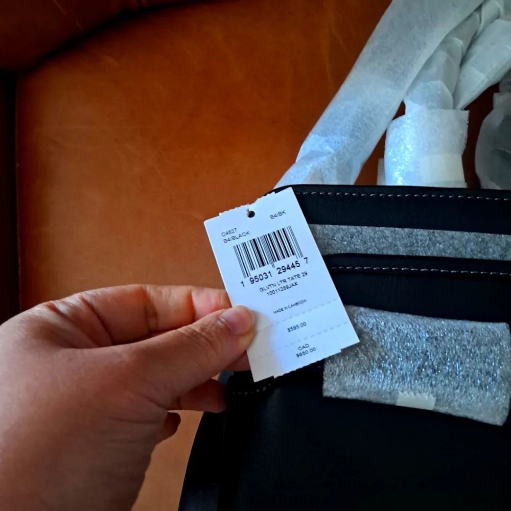 NWT Coach Tate Carryall 29 Black - Picture 5 of 16